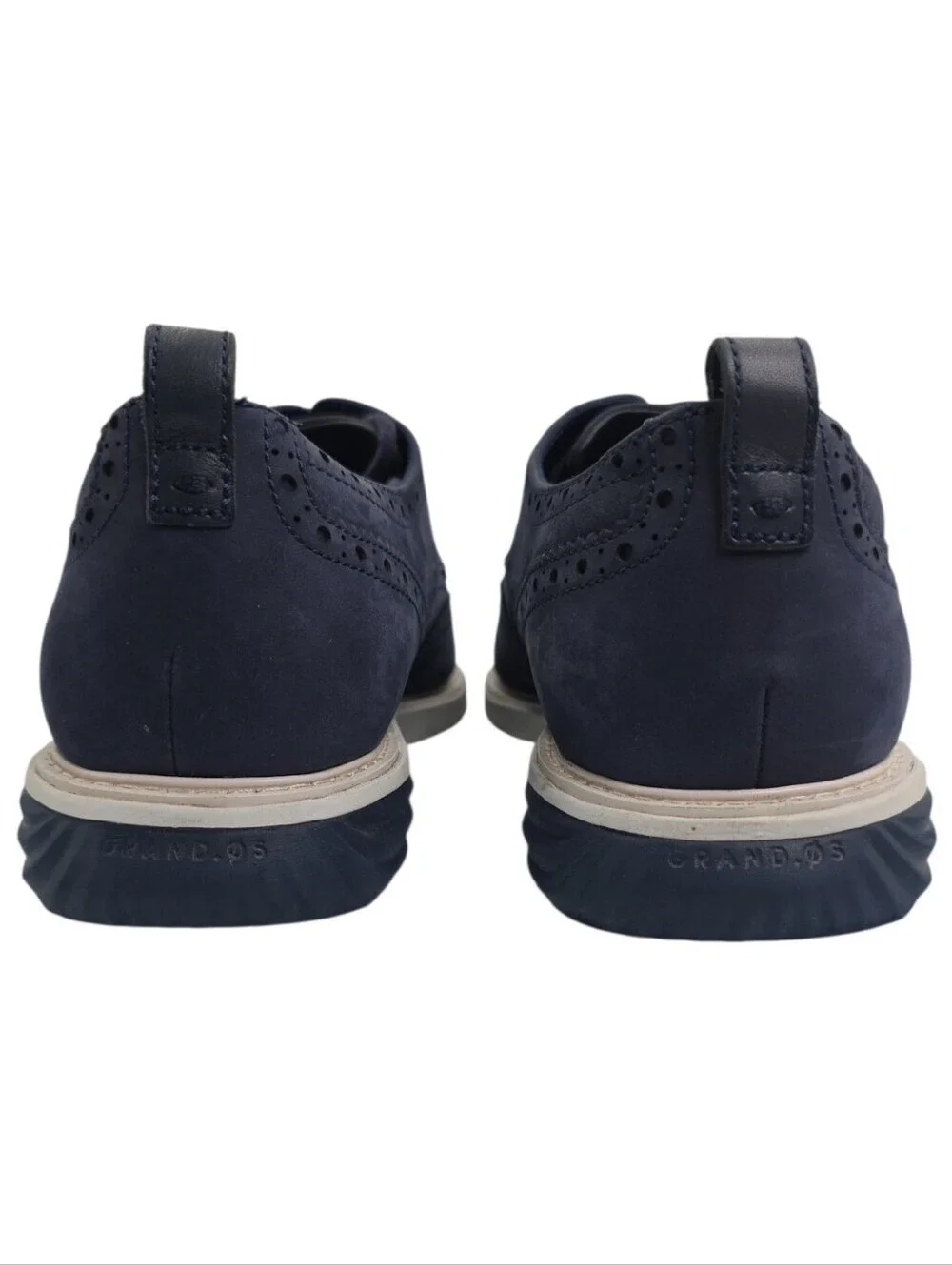 Cole Haan GrandevOlution Wingtip Navy Suede Oxford Shoes Size 10.5M